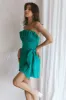 Sunkissed Faux Wrap Mini Dress Green sold by Selfie Leslie