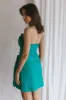 Sunkissed Faux Wrap Mini Dress Green sold by Selfie Leslie