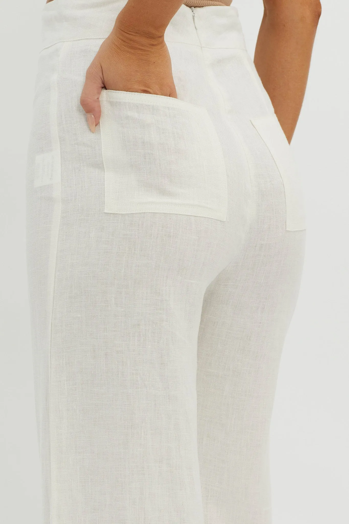 Wanda Wide Leg Pants White sold by Selfie Leslie product image thumbnail 3