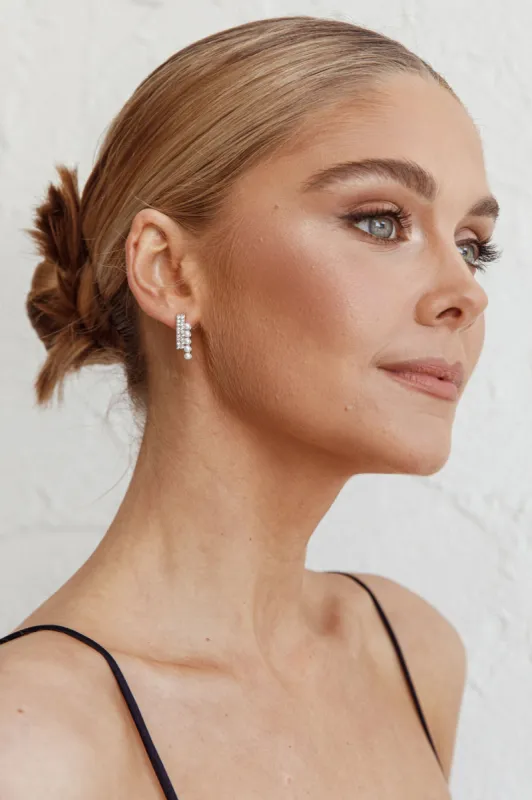 Scorpio Diamante Earrings Silver made by Selfie Leslie