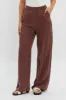 Dodie Straight Leg Trouser Pants Choco sold by Selfie Leslie