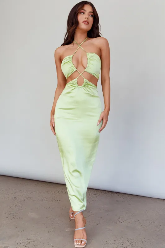 Ryana Cut-Out Drawstring Dress Apple sold by Selfie Leslie