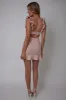 Moonlit Night Ruffle Strap Cut-Out Back Dress Blush sold by Selfie Leslie