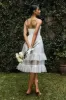 Moonlight Sonata Ruffle Mesh Midi Dress White sold by Selfie Leslie