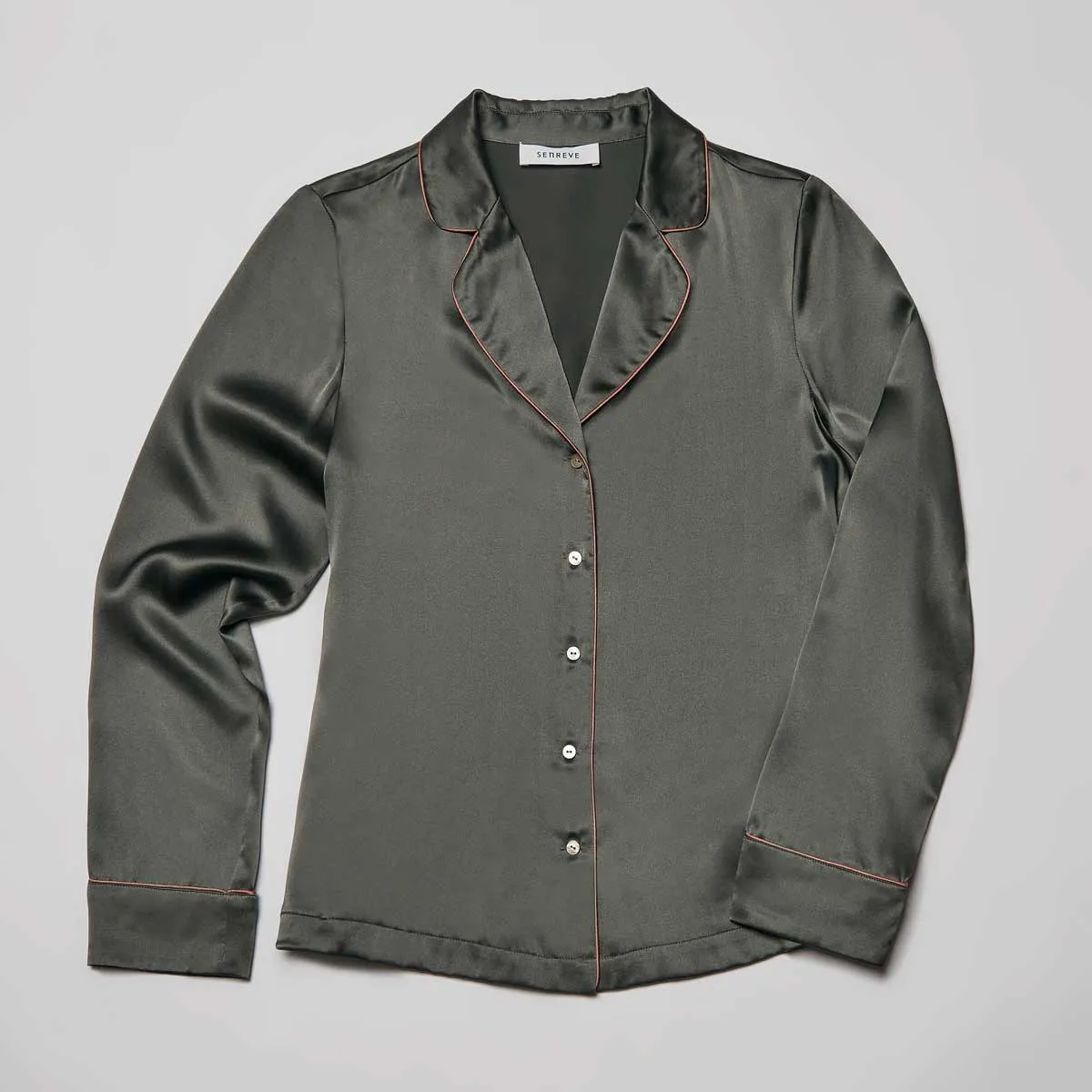 Last Chance | Luna Silk Shirt sold by Senreve product image thumbnail 4