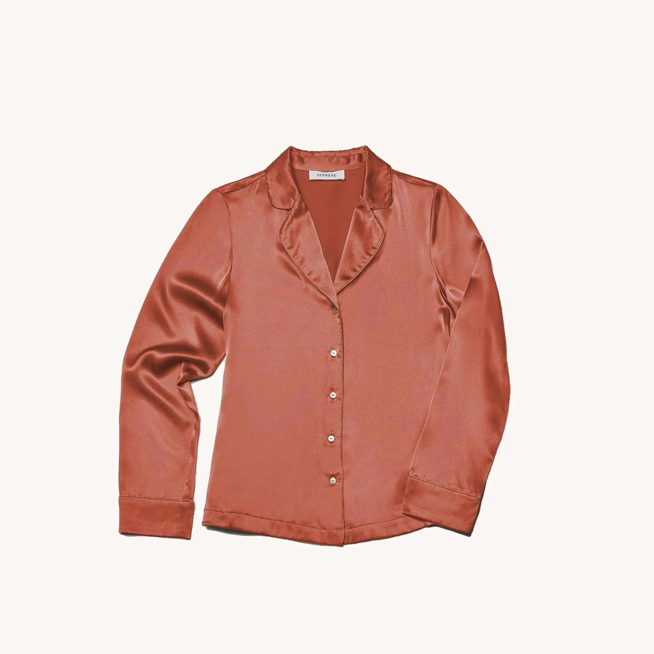 Last Chance | Luna Silk Shirt sold by Senreve