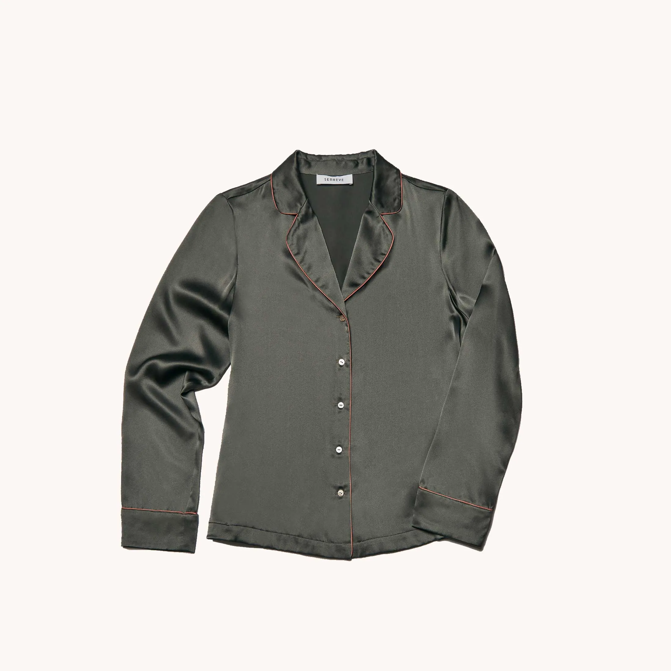 Last Chance | Luna Silk Shirt sold by Senreve product image thumbnail 3