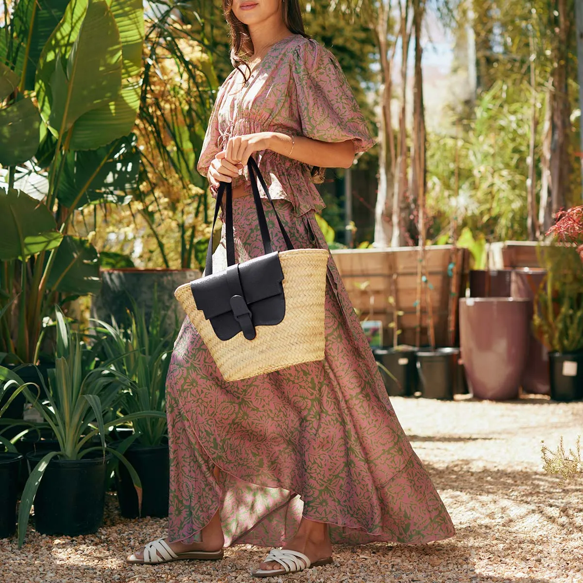 Almost Perfect | Amalfi Basket Tote | Raffia sold by Senreve product image thumbnail 2