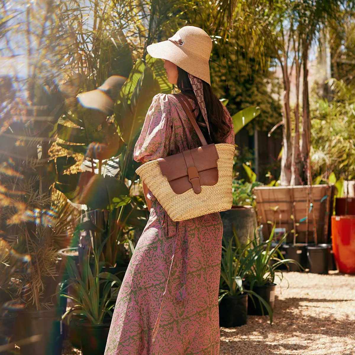 Almost Perfect | Amalfi Basket Tote | Raffia sold by Senreve product image thumbnail 5