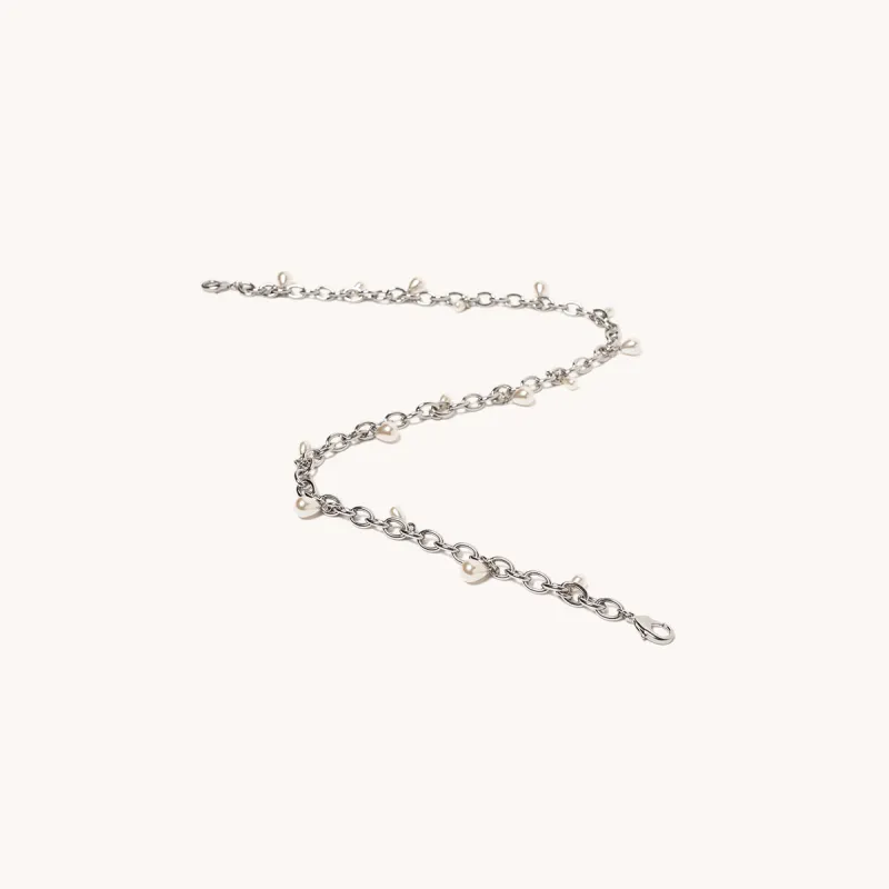 Pearl Drop Shoulder Chain | Plated Brass sold by Senreve