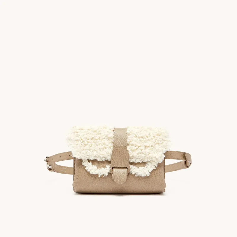 Après Aria Belt Bag | Faux Shearling sold by Senreve