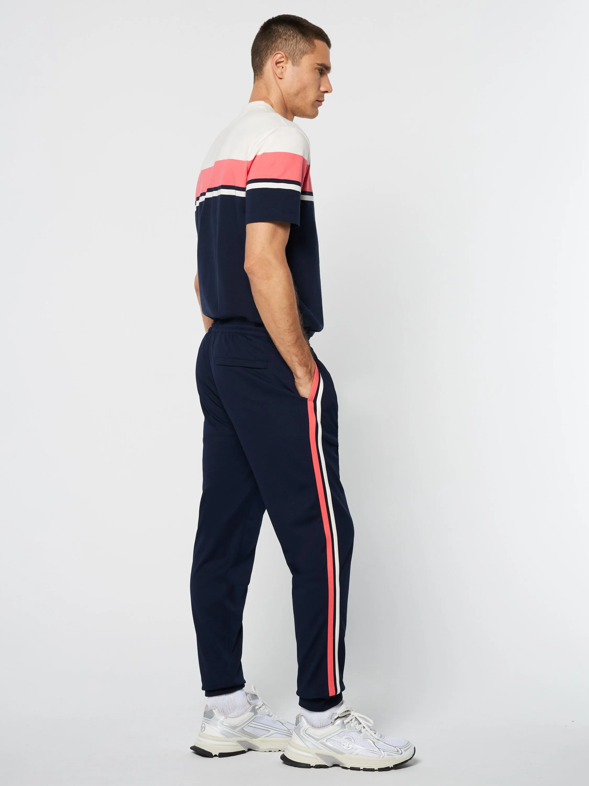 Damarindo Track Pant Archivio- Gardenia/ Maritime Blue sold by Sergio Tacchini product image thumbnail 4