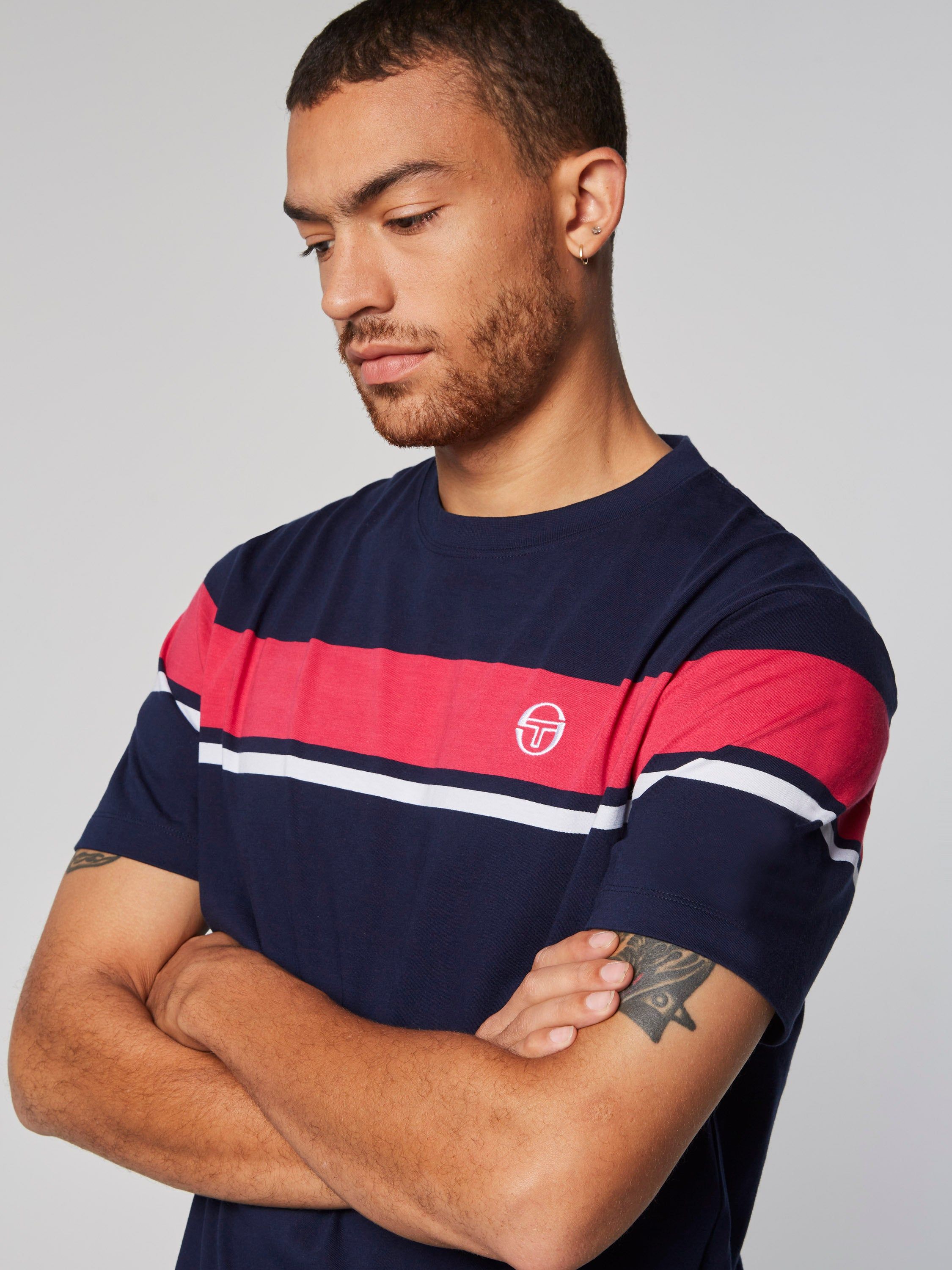 Damarindo T-Shirt- Maritime Blue/ Rasberry sold by Sergio Tacchini product image thumbnail 4
