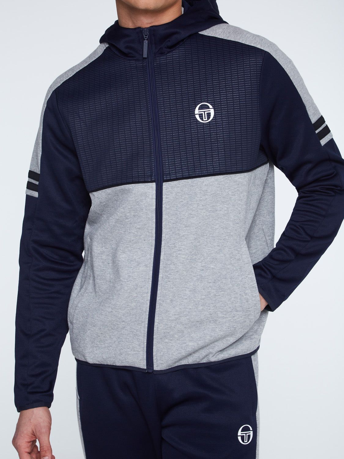 Beal Track Jacket-Quiet Gray sold by Sergio Tacchini product image thumbnail 4