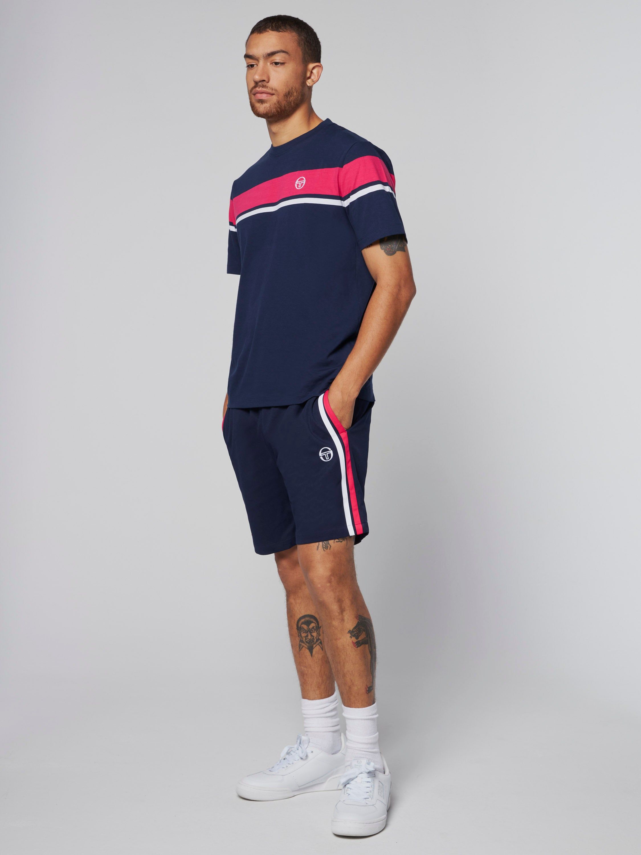 Damarindo T-Shirt- Maritime Blue/ Rasberry sold by Sergio Tacchini product image thumbnail 2