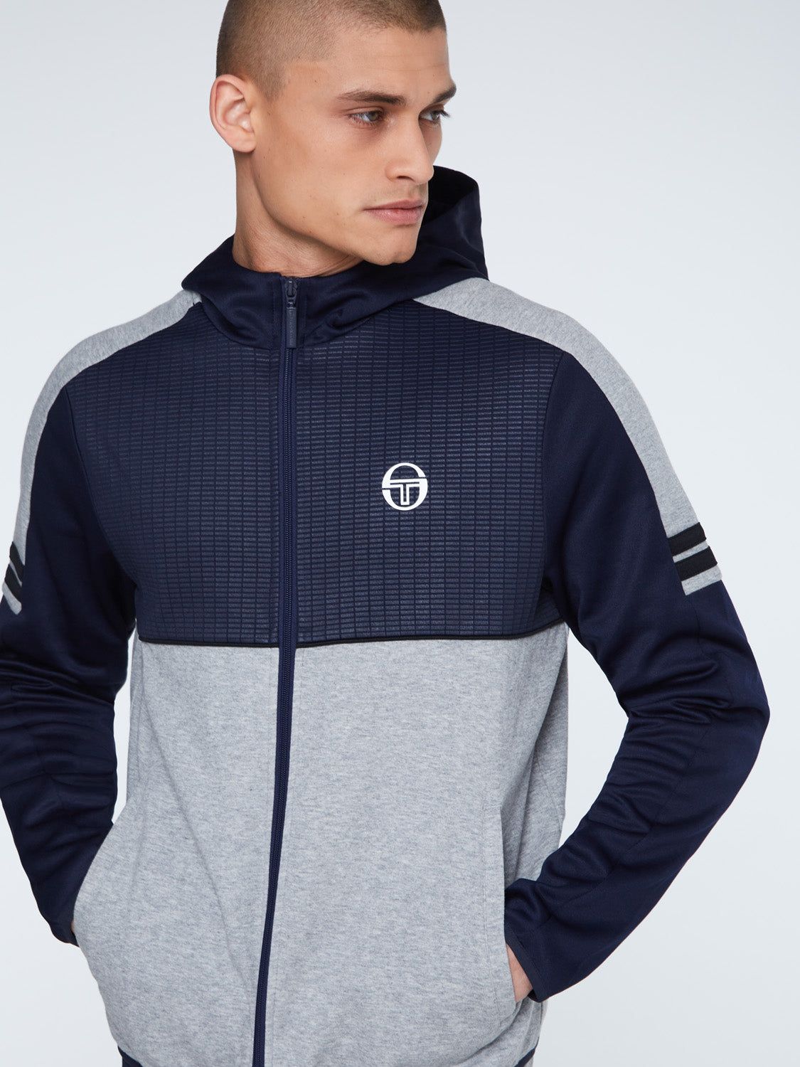 Beal Track Jacket-Quiet Gray sold by Sergio Tacchini product image thumbnail 5