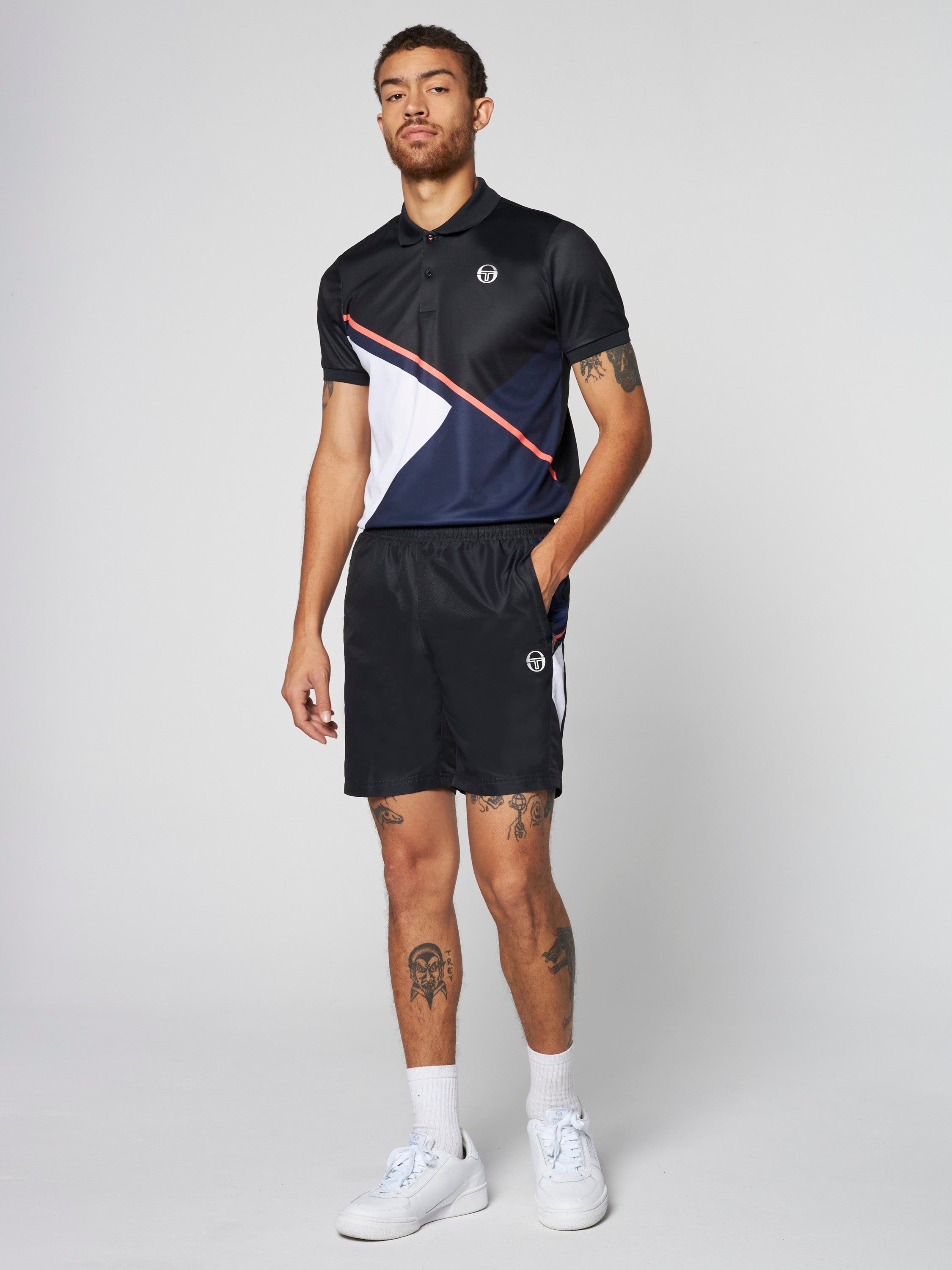 Scaleno Short- Black/ Navy sold by Sergio Tacchini product image thumbnail 2