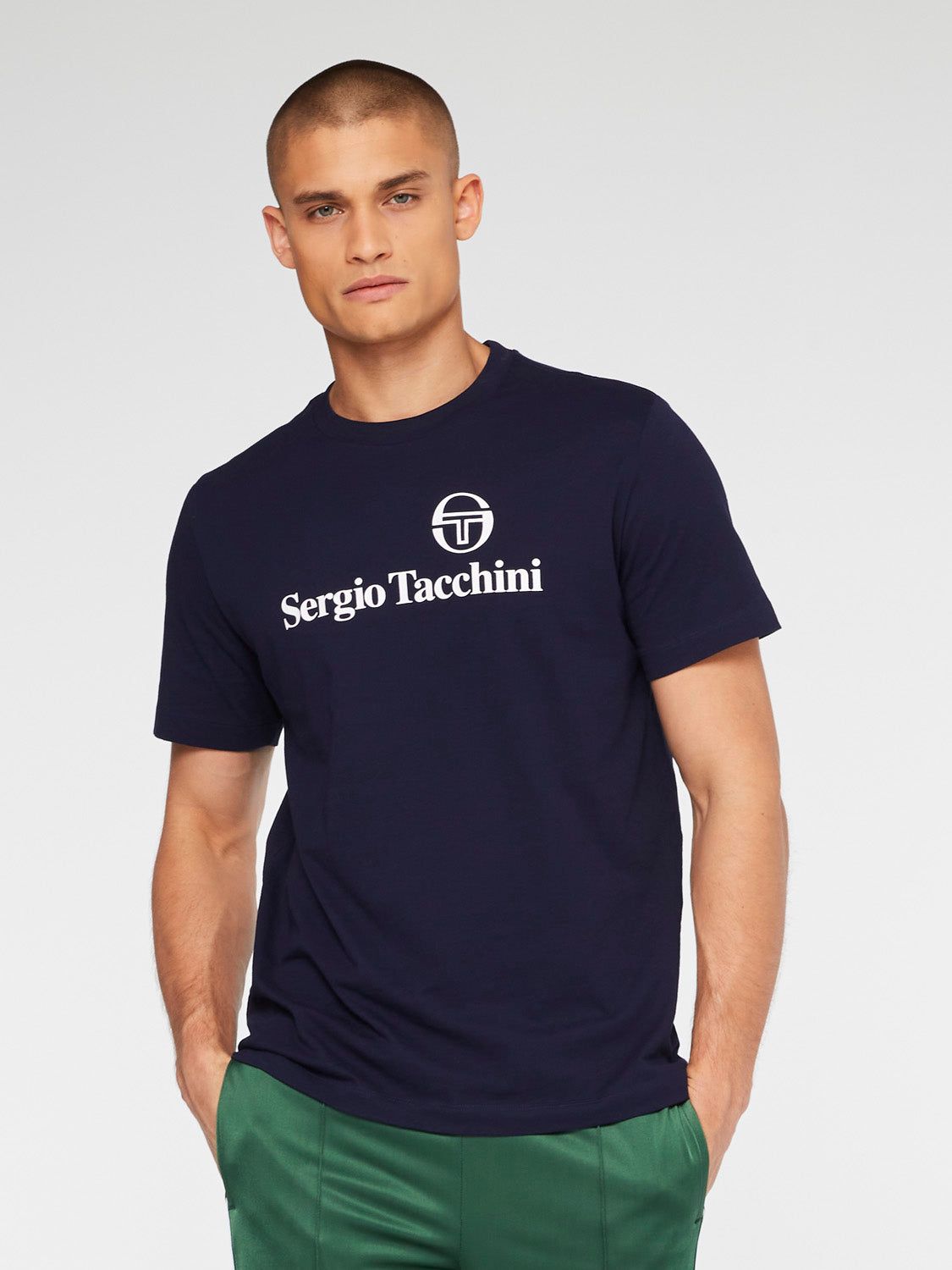 Heritage Logo T-Shirt-Maritime Blue sold by Sergio Tacchini