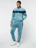 Debossed Damarindo Velour Track Jacket- Larkspur sold by Sergio Tacchini