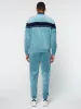 Debossed Damarindo Velour Track Jacket- Larkspur sold by Sergio Tacchini