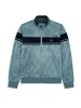 Debossed Damarindo Velour Track Jacket- Larkspur sold by Sergio Tacchini