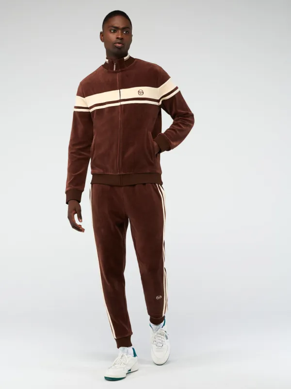 Velour Damarindo Tracksuit - CHOCOLATE FONDANT sold by Sergio Tacchini