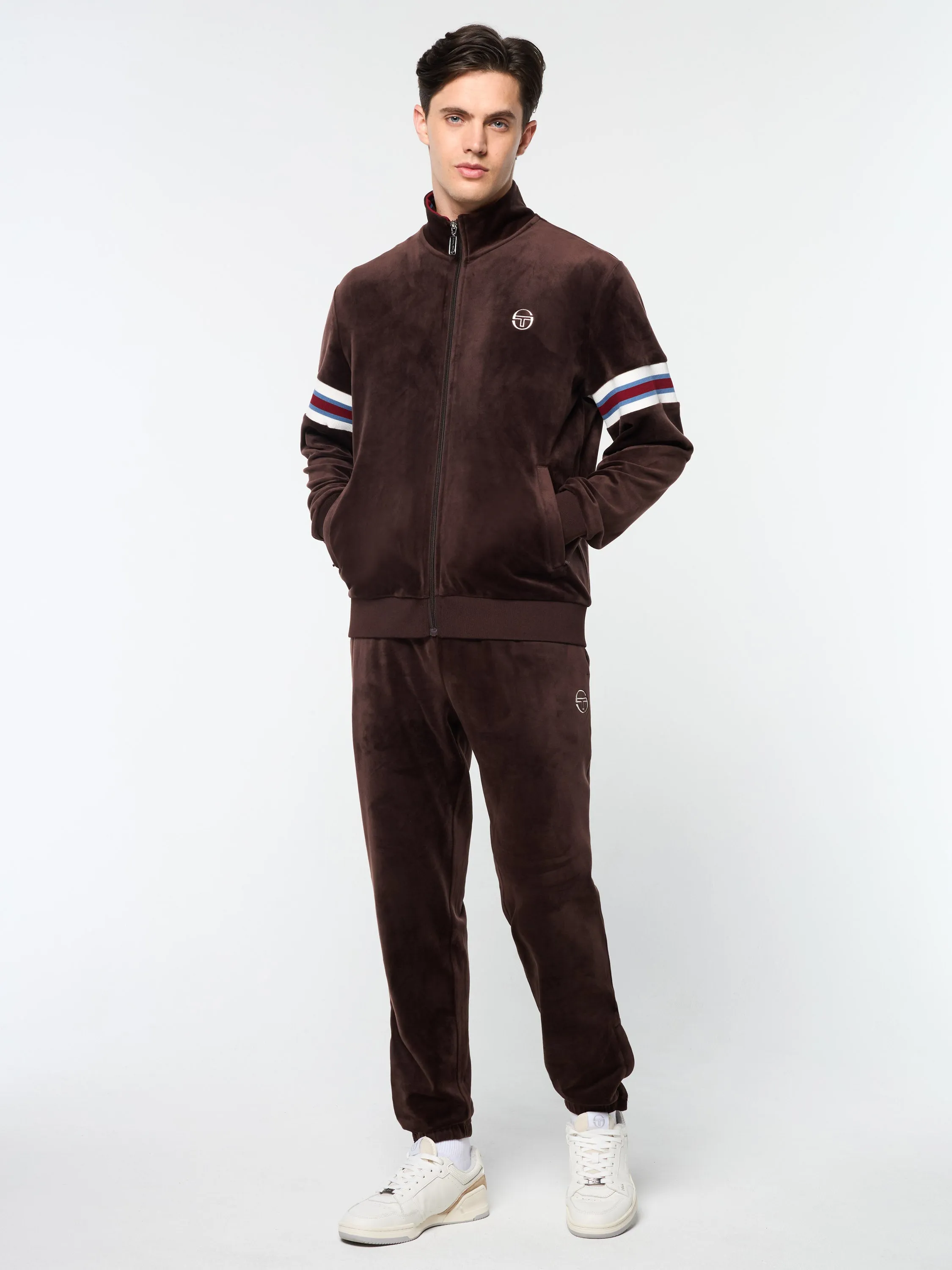 Ostuni Velour Track Jacket- Java sold by Sergio Tacchini product image thumbnail 2