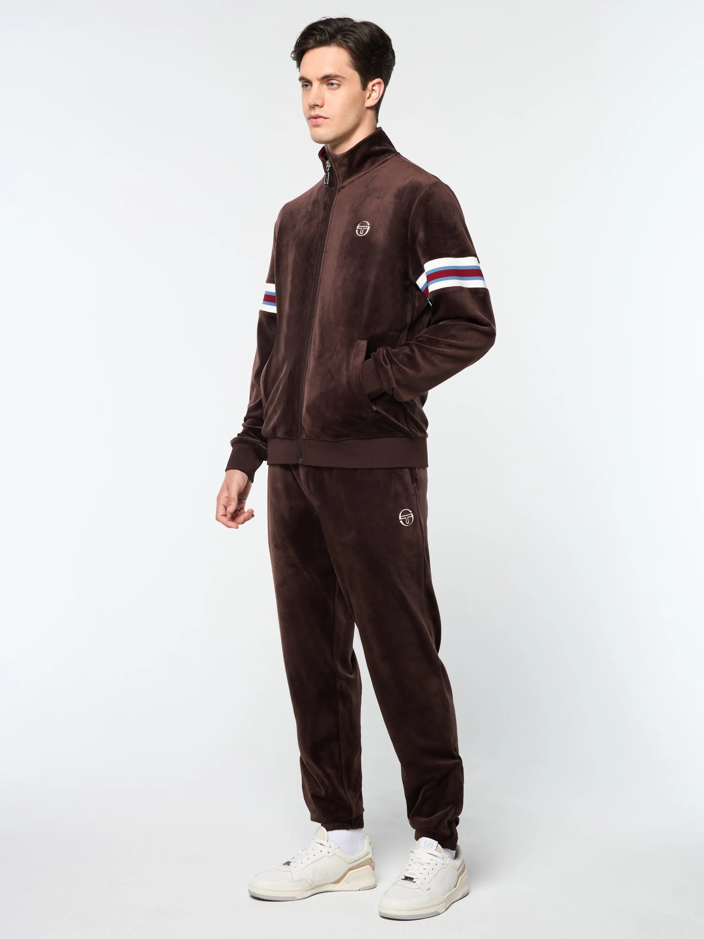 Ostuni Velour Track Jacket- Java sold by Sergio Tacchini product image thumbnail 5