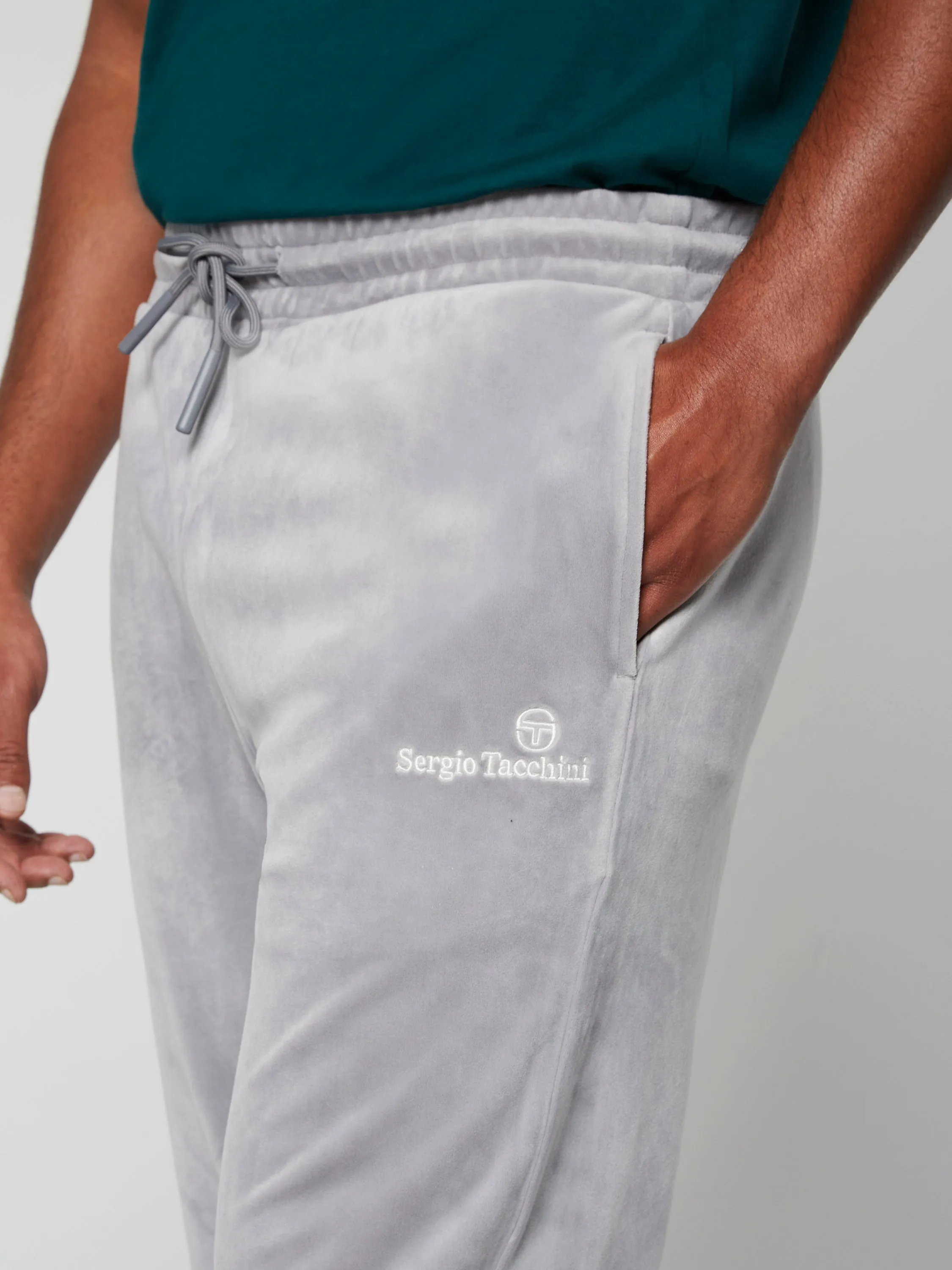 Scopeto Velour Pant- Sleet/ Gardenia sold by Sergio Tacchini product image thumbnail 5