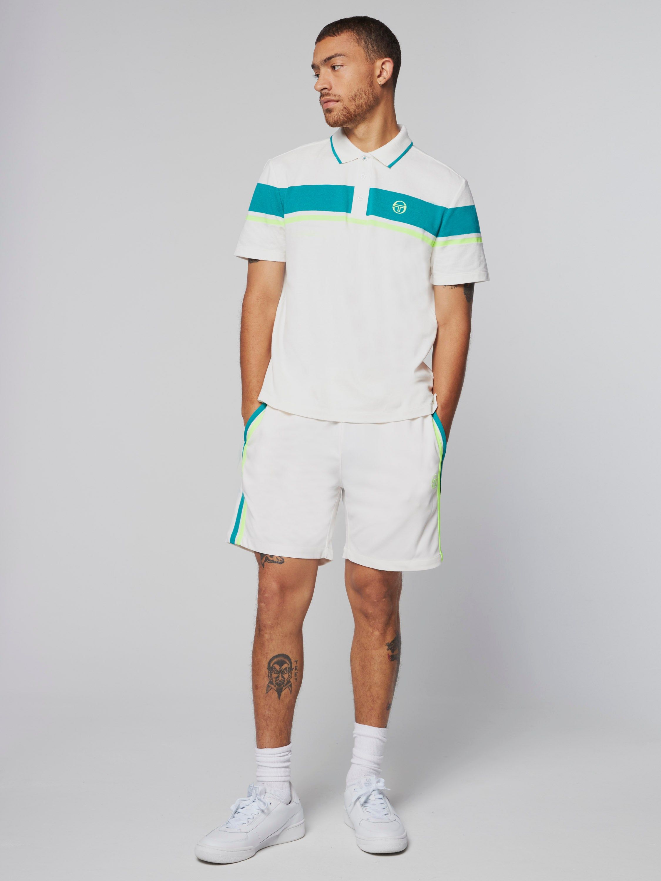 Damarindo Polo- Gardenia/ Blue Grass sold by Sergio Tacchini product image thumbnail 2