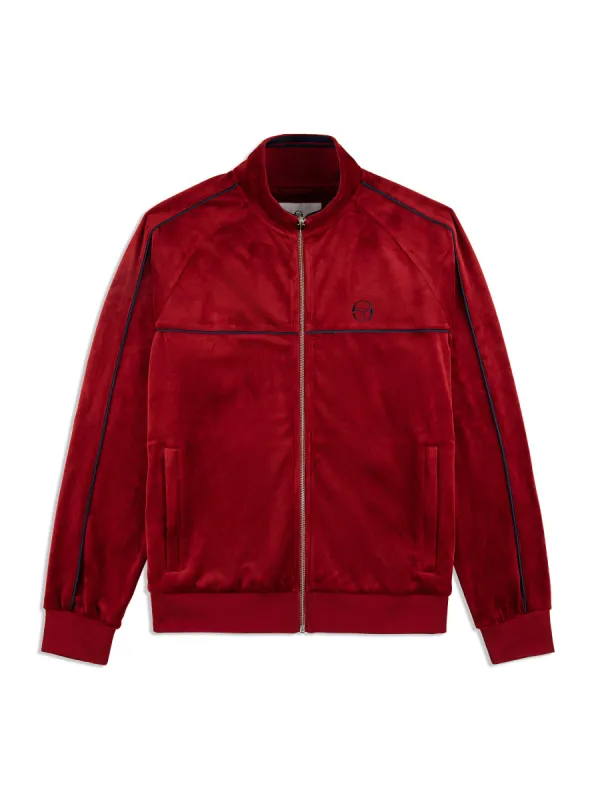 Lioni Velour Track Jacket- Sun Dried Tomato sold by Sergio Tacchini