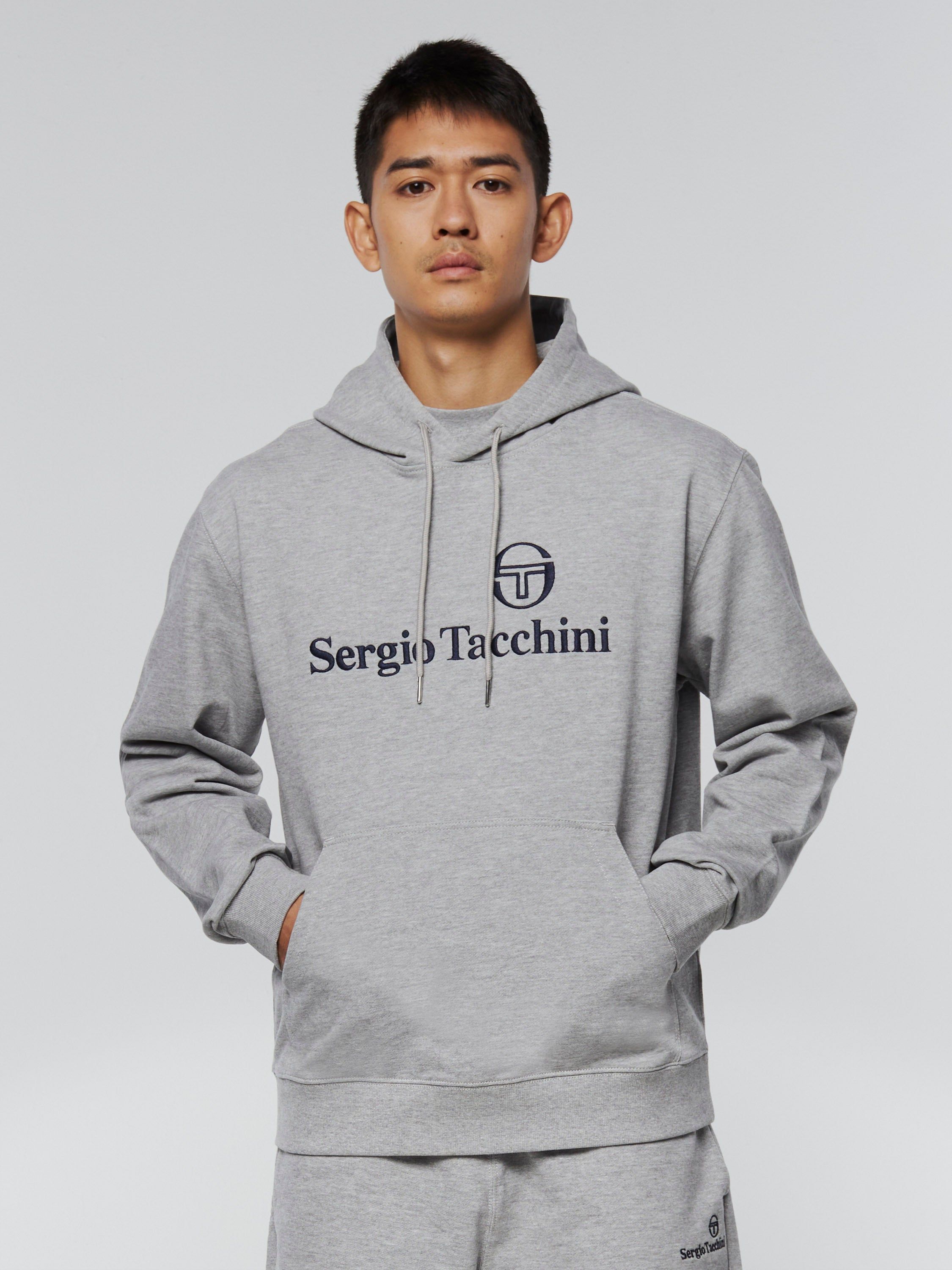 Heritage Logo Hoodie-Heather Grey sold by Sergio Tacchini