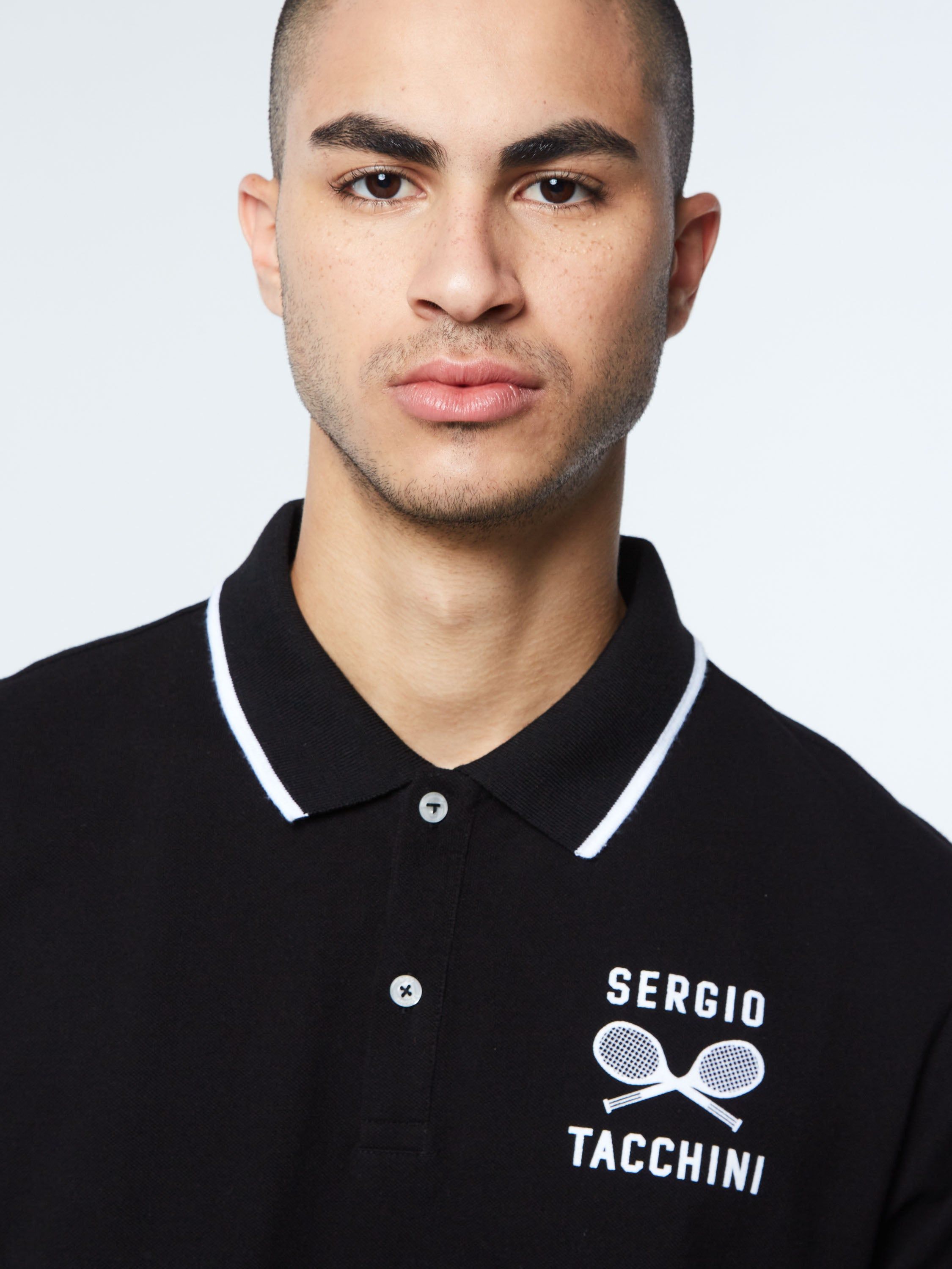 Retro Tennis Polo-Black sold by Sergio Tacchini product image thumbnail 5