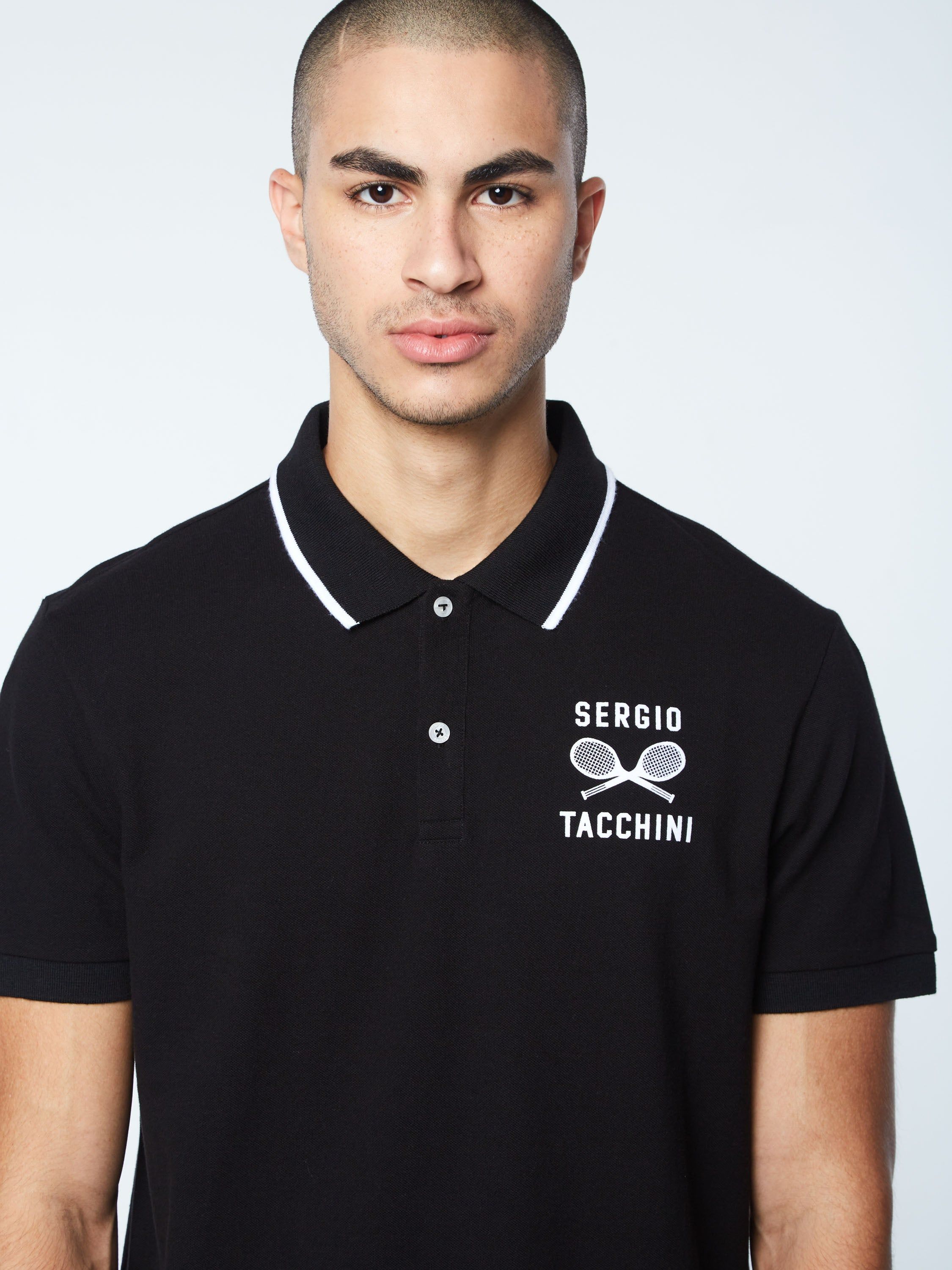 Retro Tennis Polo-Black sold by Sergio Tacchini product image thumbnail 4