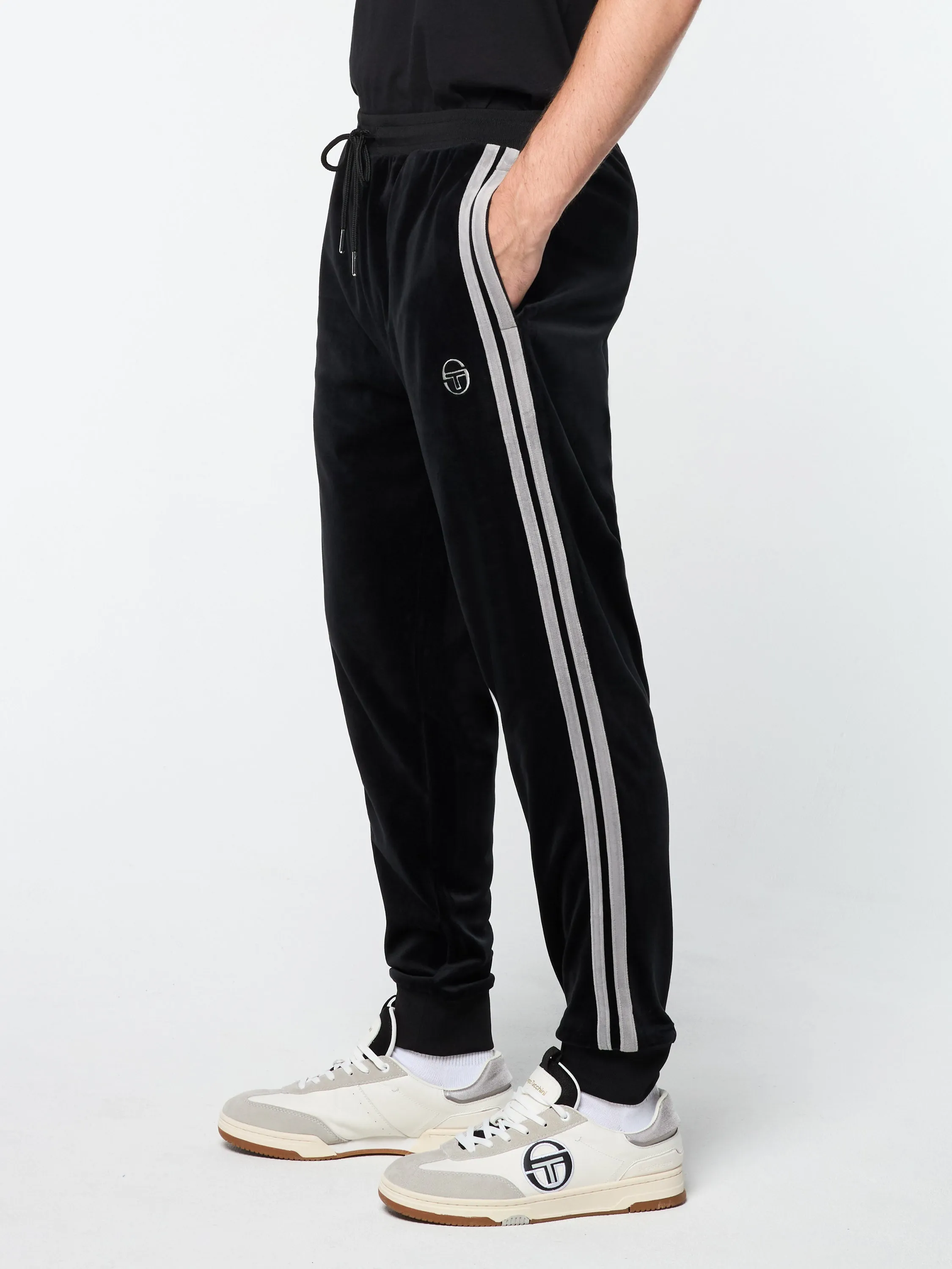 Damarindo Velour Track Pant- Black Beauty sold by Sergio Tacchini product image thumbnail 3