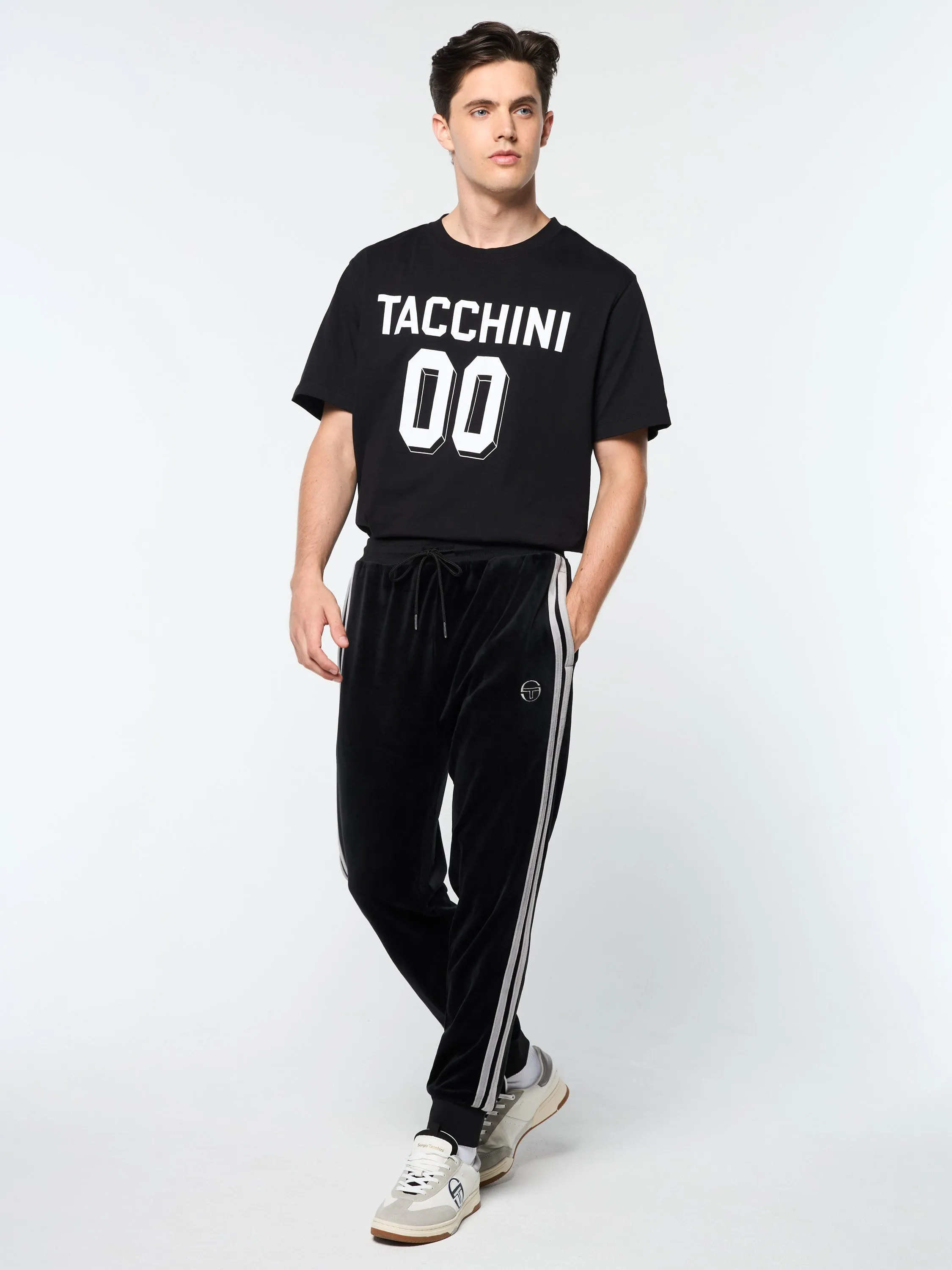 Damarindo Velour Track Pant- Black Beauty sold by Sergio Tacchini product image thumbnail 2