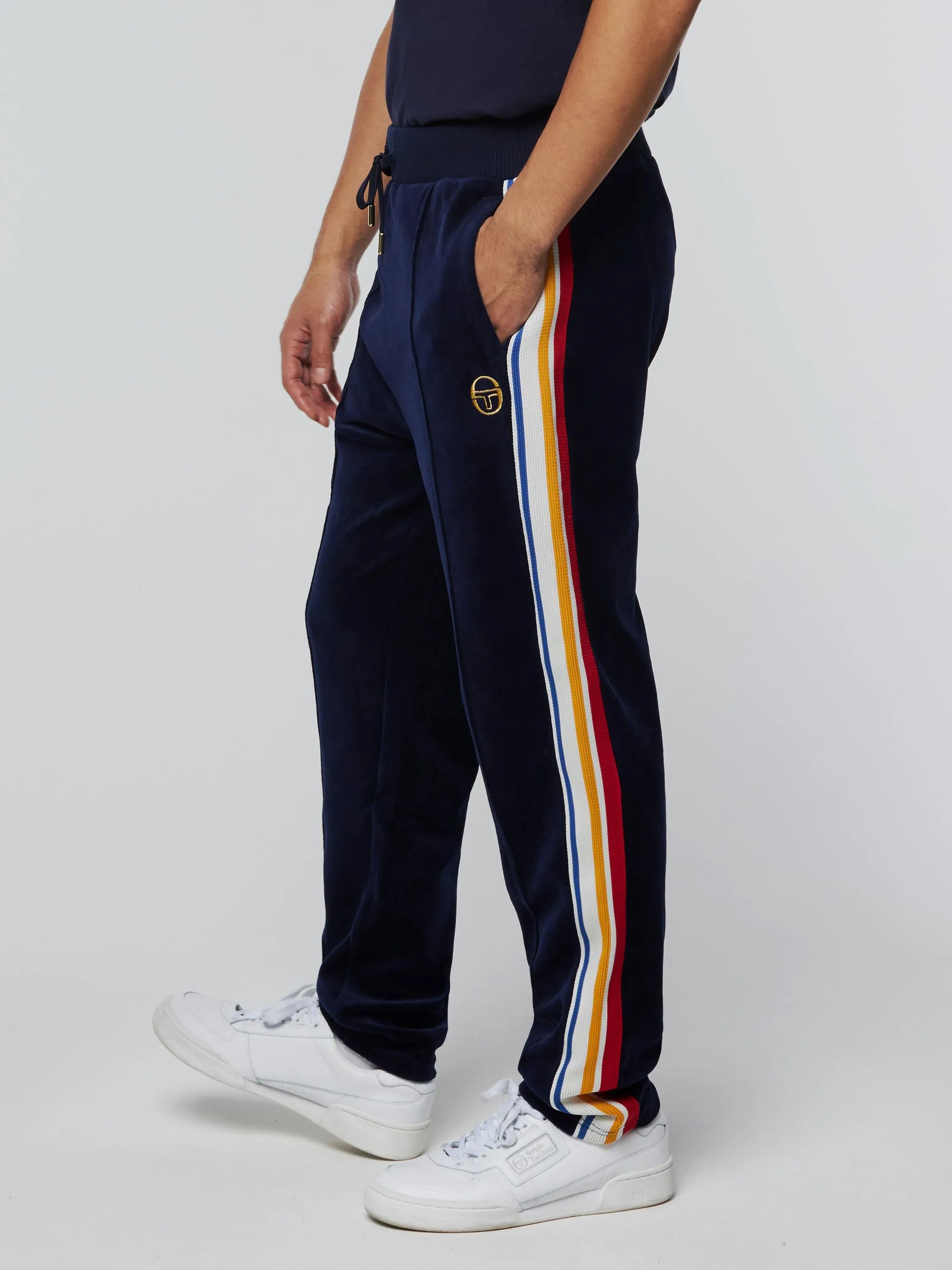 Goran Velour Track Pant Archivio- Maritime Blue sold by Sergio Tacchini