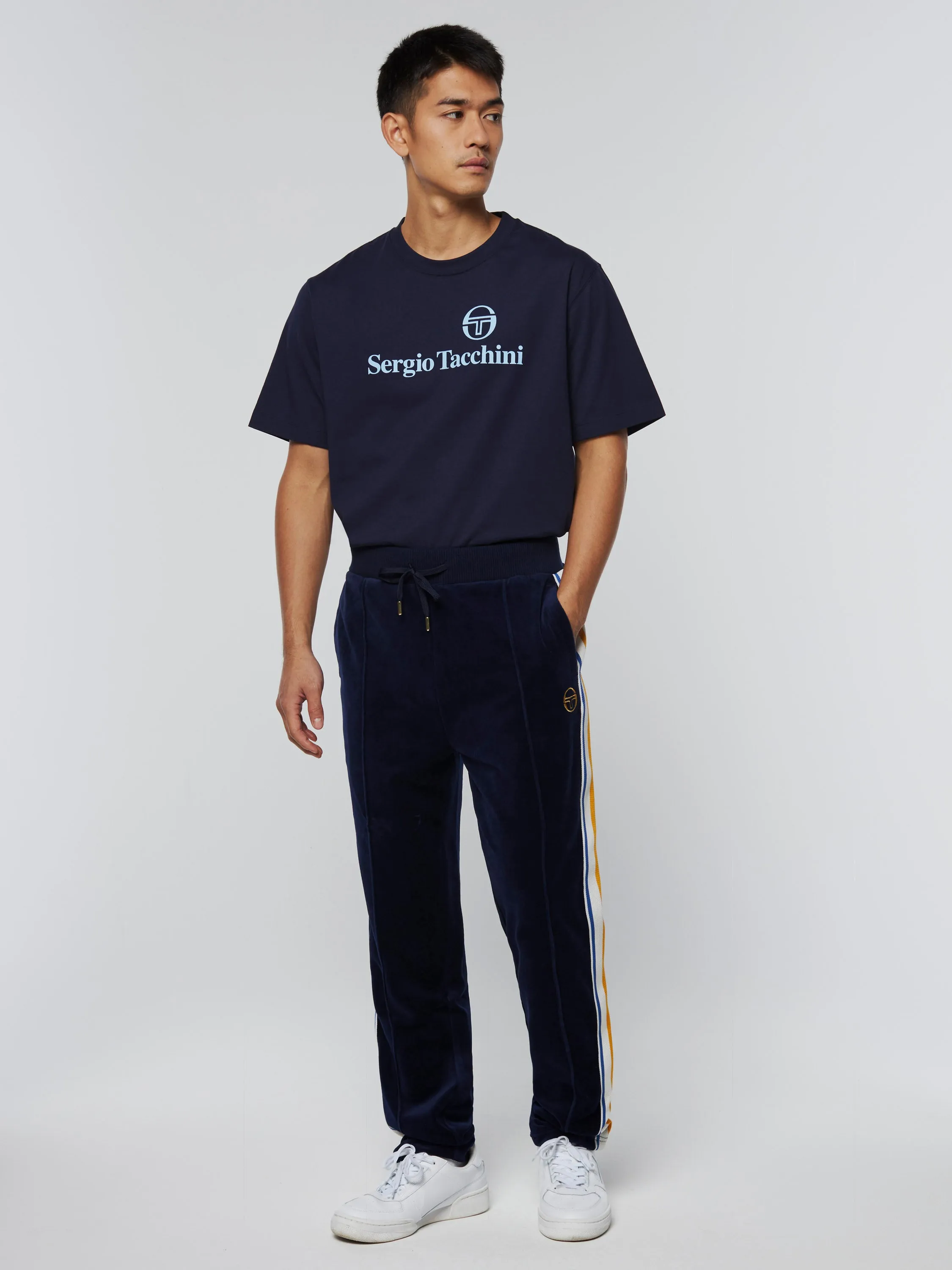 Goran Velour Track Pant Archivio- Maritime Blue sold by Sergio Tacchini product image thumbnail 2