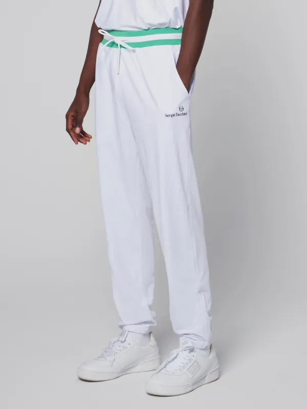 Corsico Track Pant- White/ Deep Mint sold by Sergio Tacchini