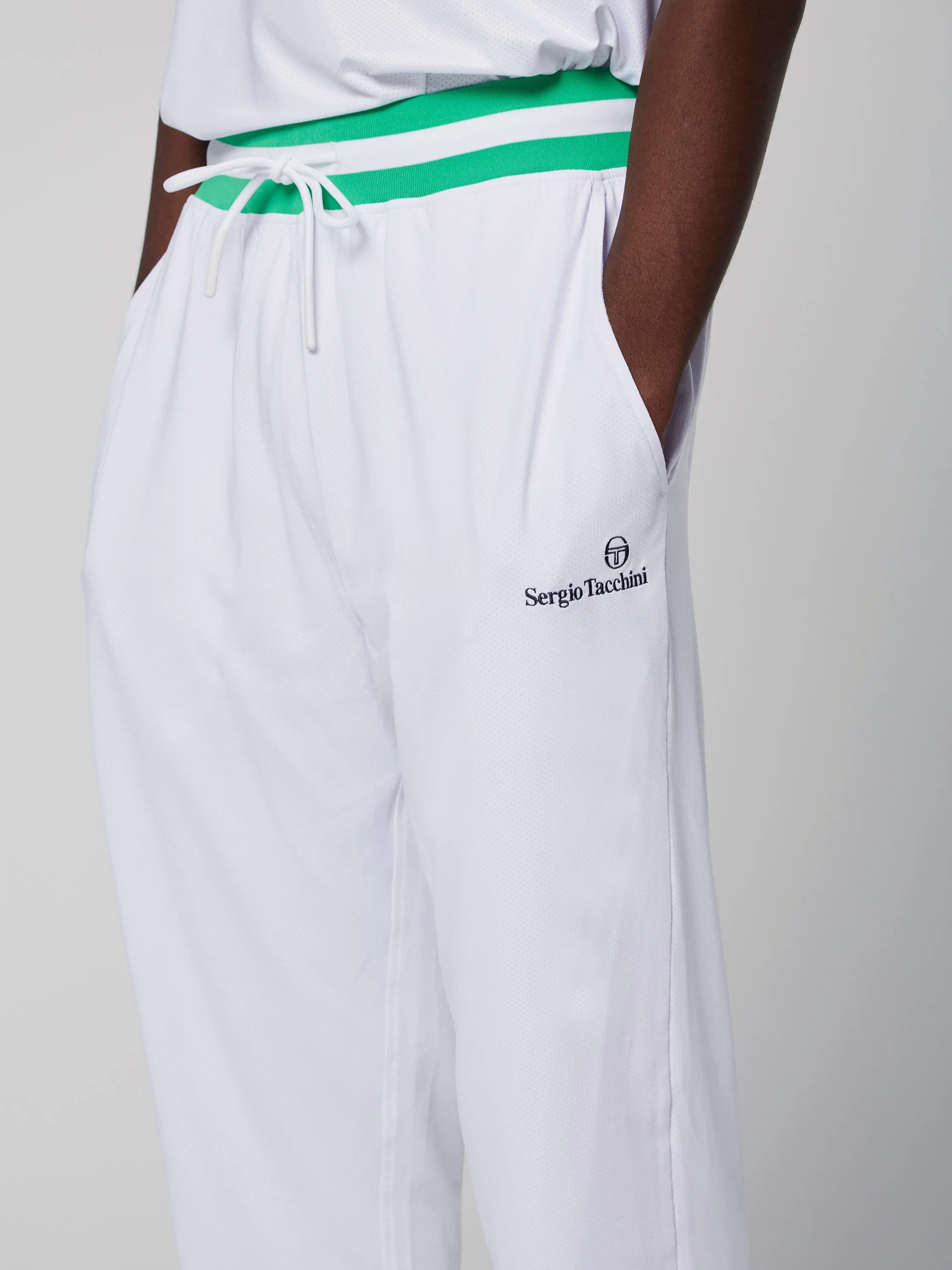 Corsico Track Pant- White/ Deep Mint sold by Sergio Tacchini product image thumbnail 4
