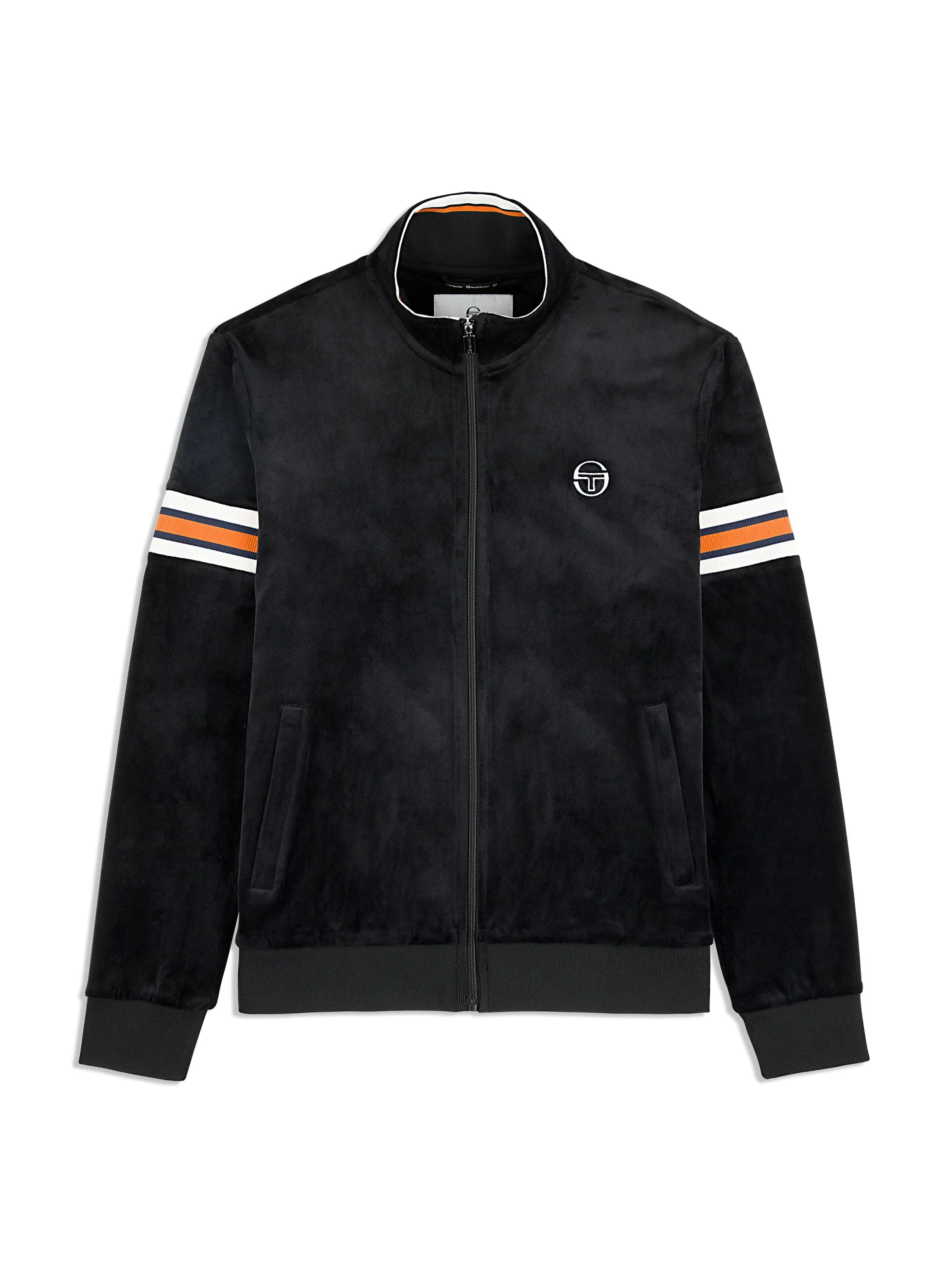 Ostuni Velour Track Jacket- Black Beauty sold by Sergio Tacchini