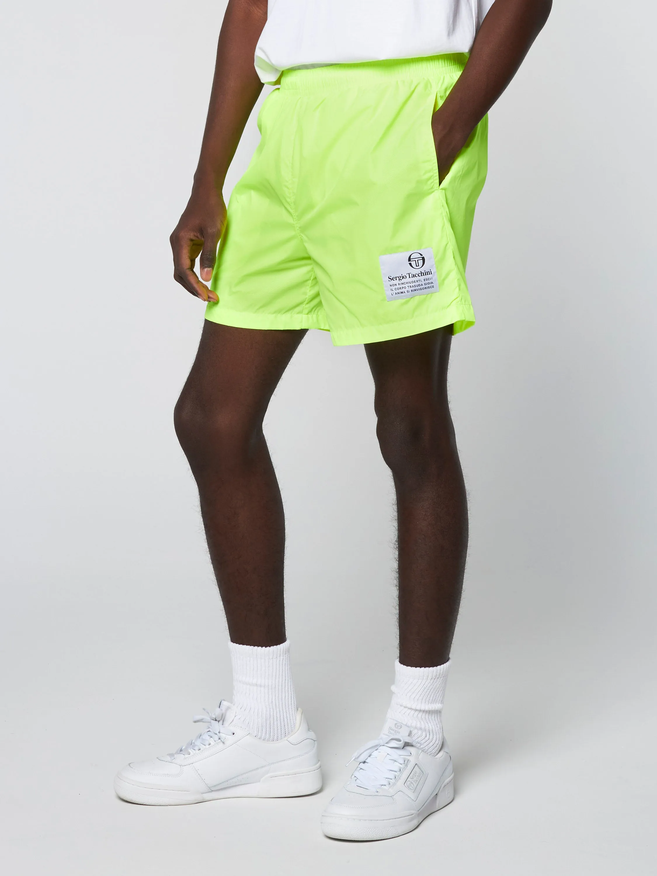 Varenna Short- Safety Yellow sold by Sergio Tacchini
