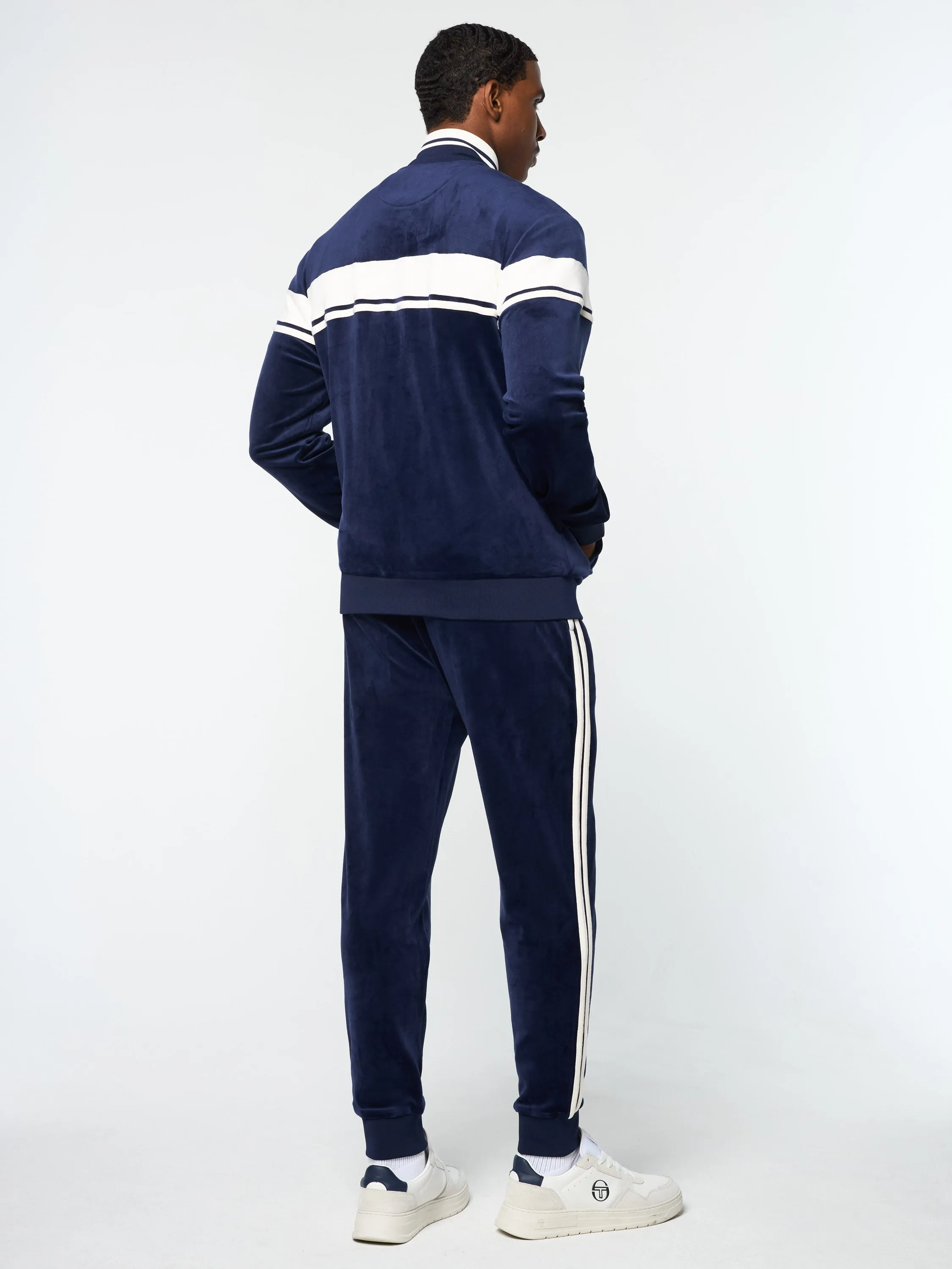 Damarindo Velour Track Jacket- Maritime Blue sold by Sergio Tacchini product image thumbnail 3