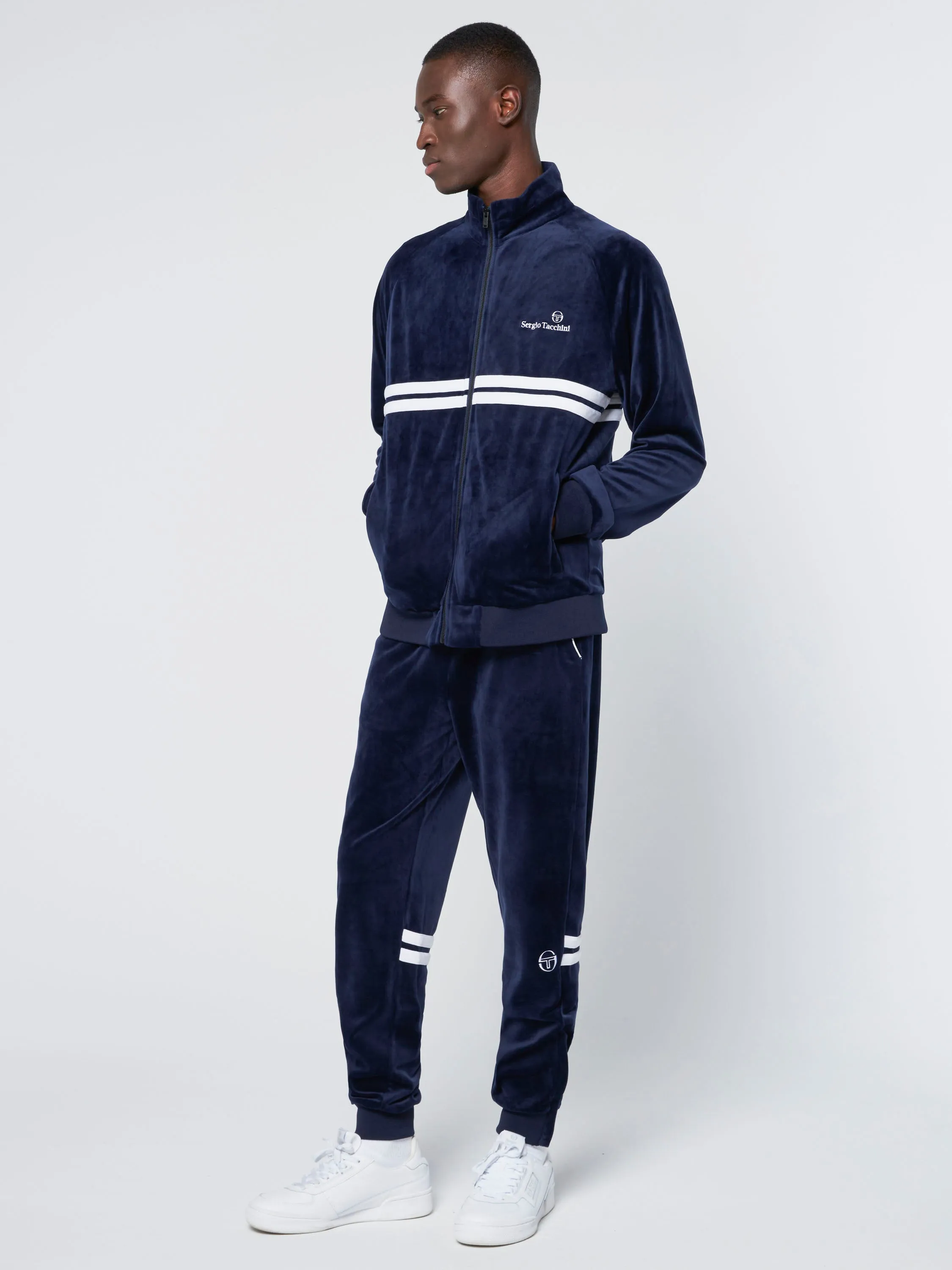 Dallas Velour Track Jacket-Maritime Blue sold by Sergio Tacchini product image thumbnail 5