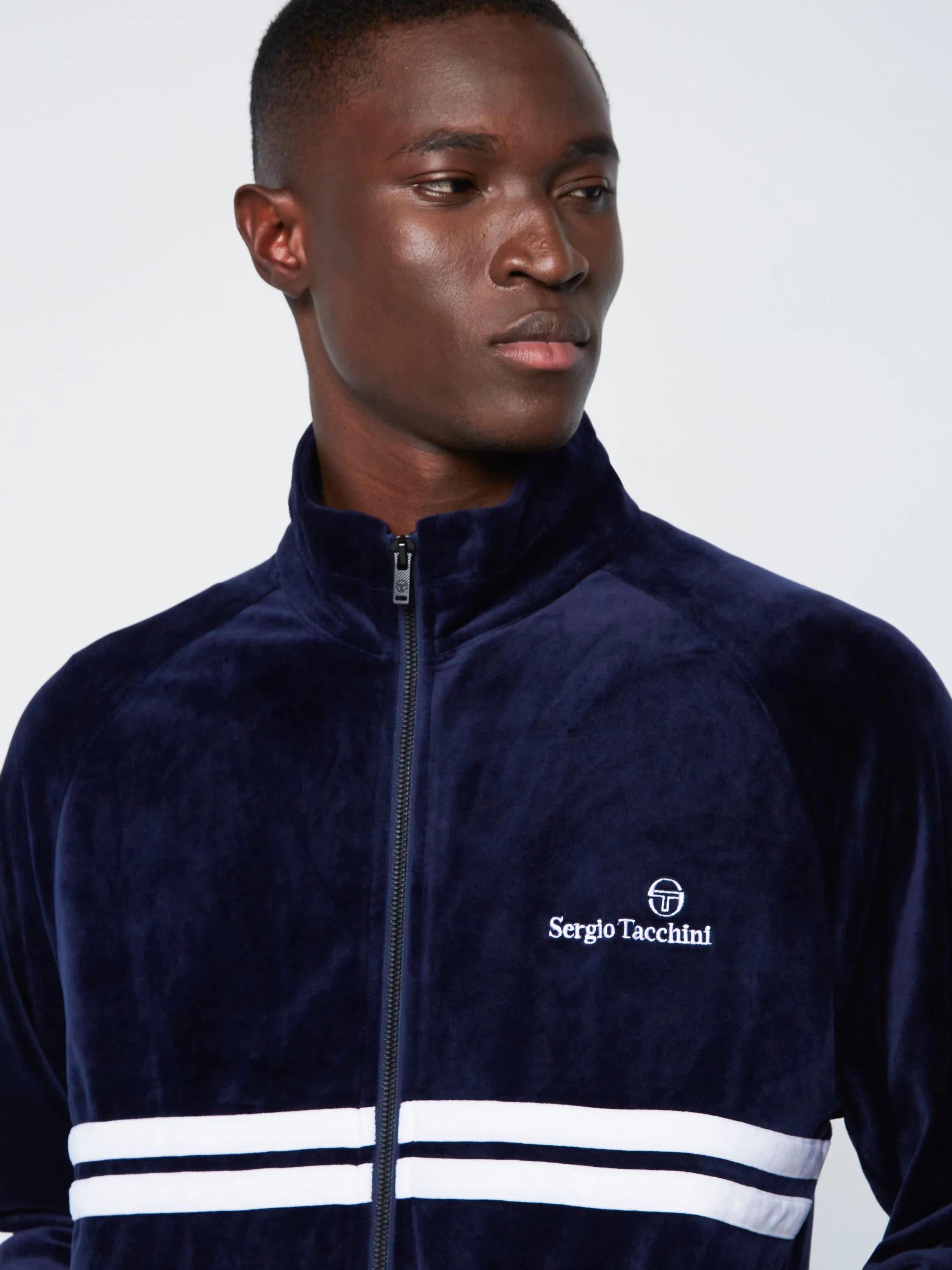 Dallas Velour Track Jacket-Maritime Blue sold by Sergio Tacchini product image thumbnail 3
