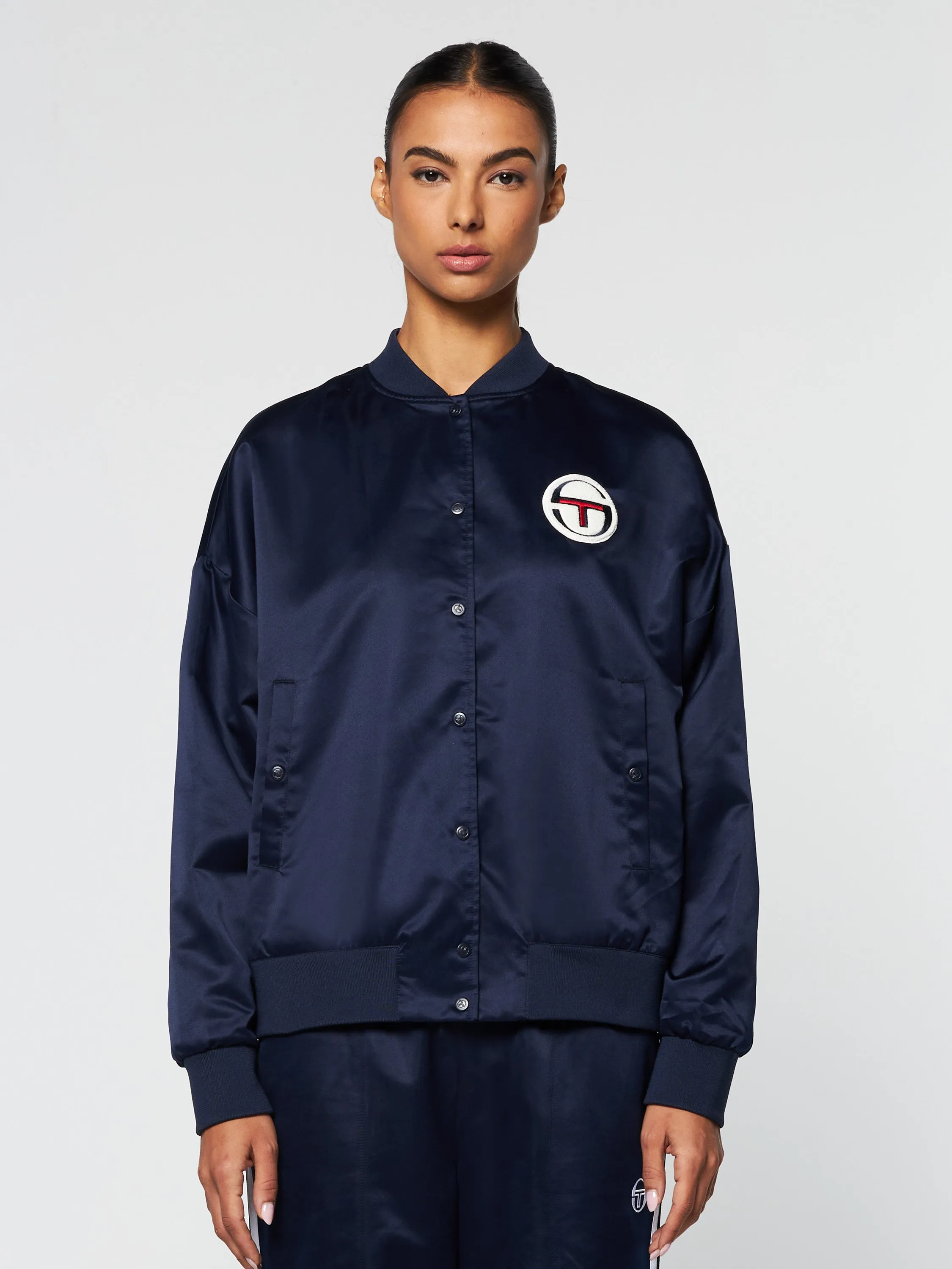 Miss Angela Bomber Jacket- Maritime Blue sold by Sergio Tacchini product image thumbnail 3