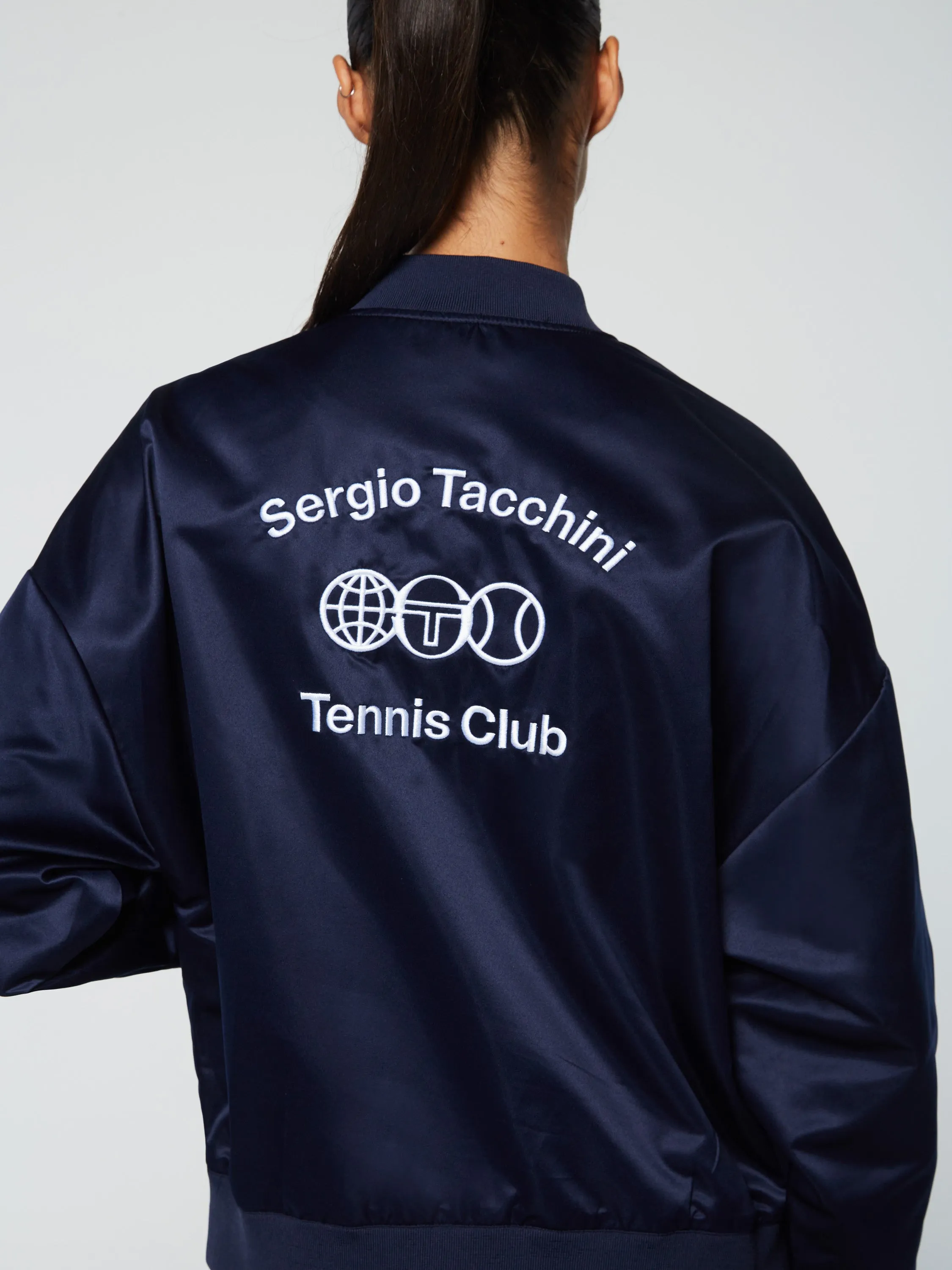 Miss Angela Bomber Jacket- Maritime Blue sold by Sergio Tacchini product image thumbnail 2