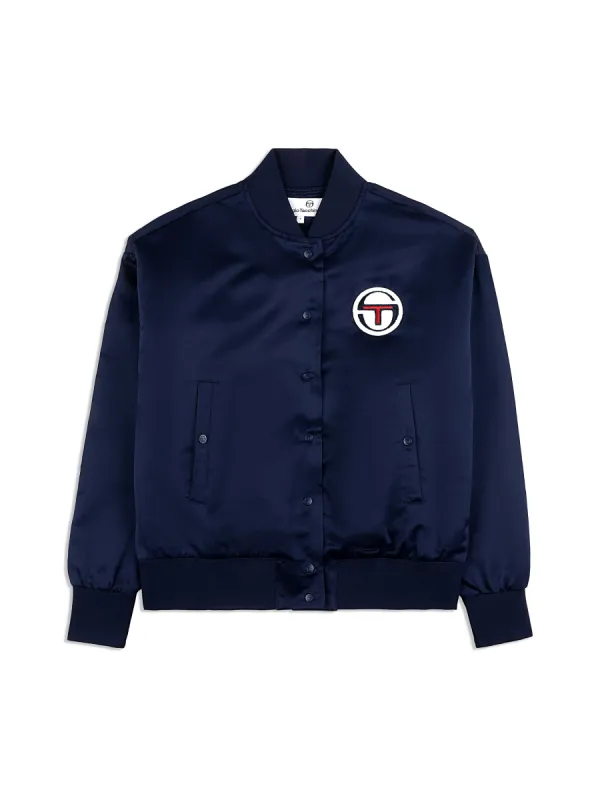 Miss Angela Bomber Jacket- Maritime Blue sold by Sergio Tacchini