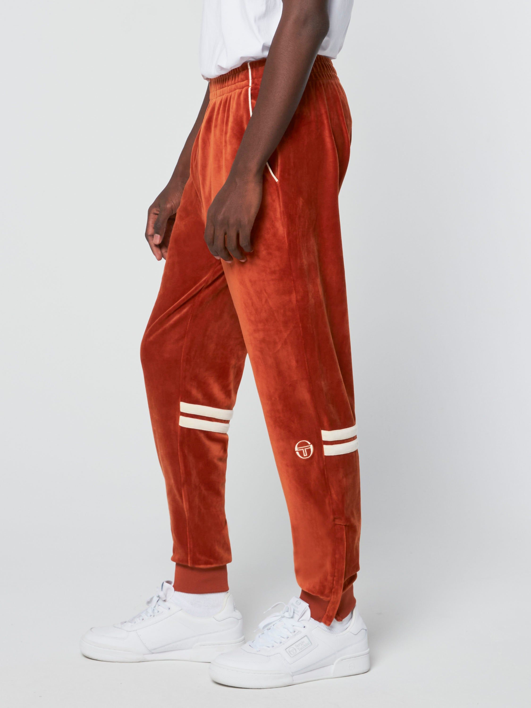 Dallas Velour Track Pants-Bombay Brown/Brown sold by Sergio Tacchini