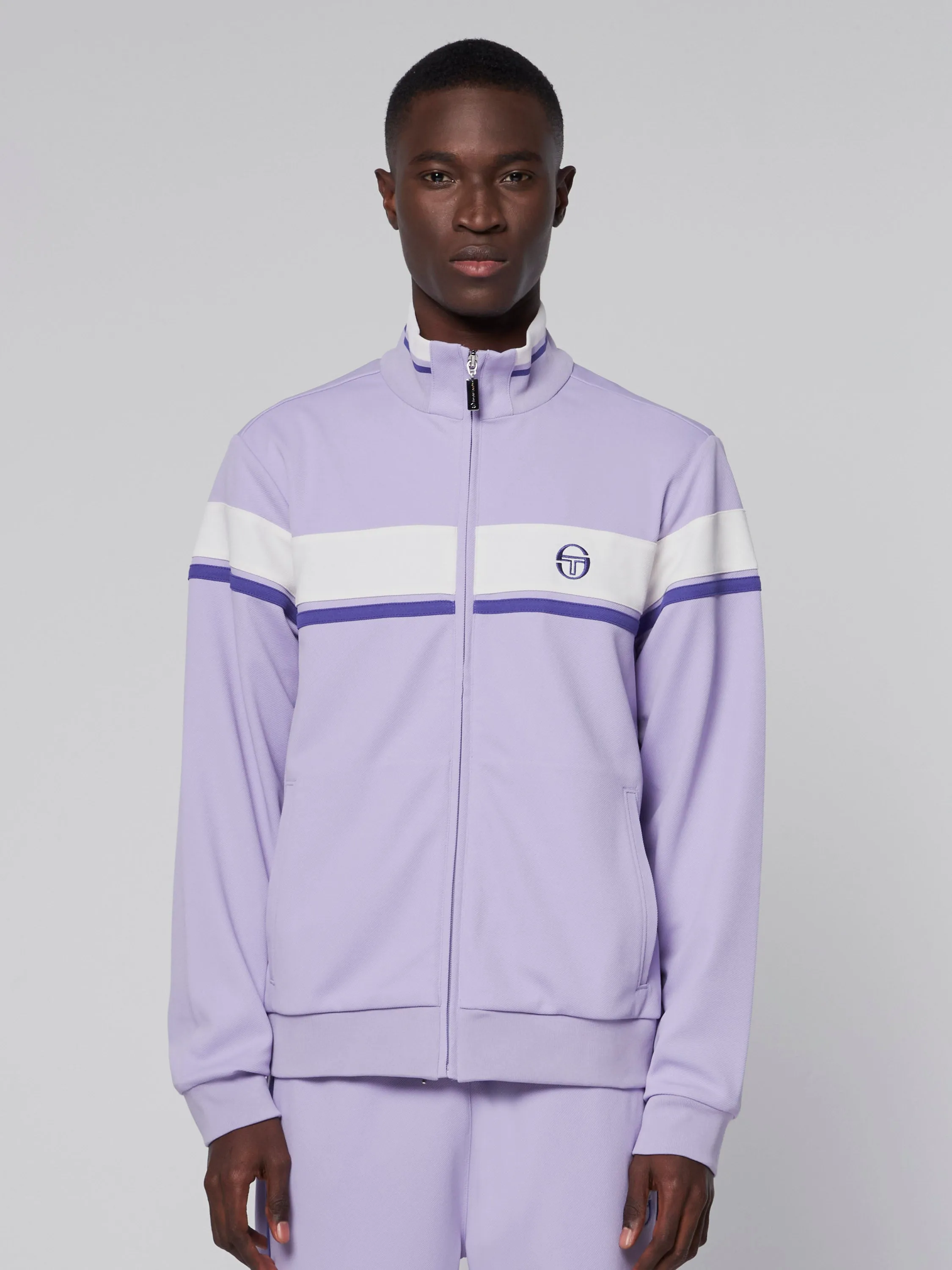 Damarindo Track Jacket- Lavender/ Gardenia sold by Sergio Tacchini